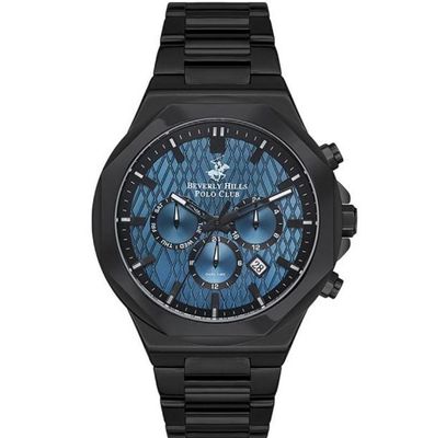 Beverly Hills Polo Club Men's Multi Function Dark Blue Dial Watch - BP3361X.690