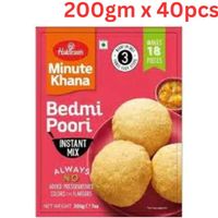 Haldirams Instant Mix Bedmi Poori 200Gm Pack Of 40 (UAE Delivery Only)