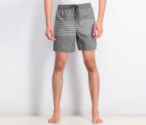 Mens Eclectic Print Swim Trunks  Black/Grey Combo