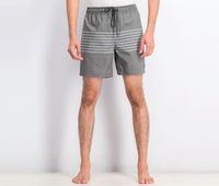 Mens Eclectic Print Swim Trunks  Black/Grey Combo - thumbnail