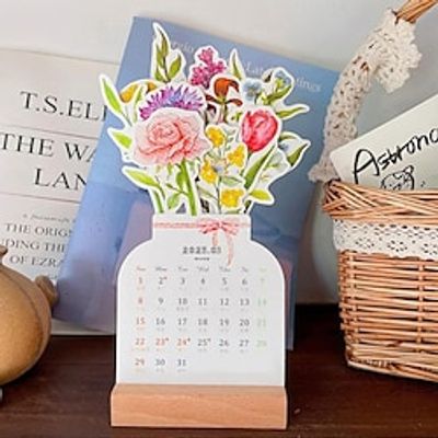 2024 Bloomy Flowers Creative Flower Desk Calendar Monthly Planner Vase Shaped New Year Monthly Planning Calendar Lightinthebox 2024 Bloomy Flowers Creative Flower Desk Calendar Monthly Planner Vase Shaped New Year Monthly Planning Calendar Lightinthebox