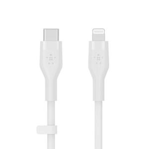 Belkin Boost Charging Cable | USB-C Silicone Cable | BL-CBL-SILICON-USBC-LTG-WHT-3M | White Color