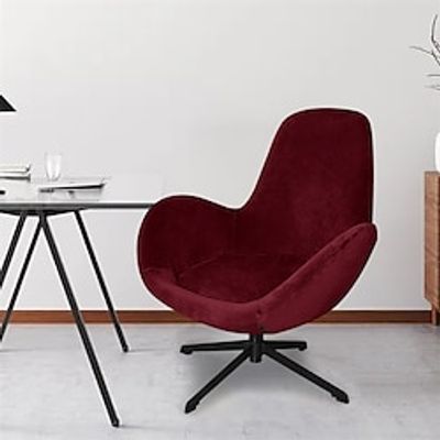 Stretch Velvet Curved Chair Cover Thicken Eggshell Slipcovers Removable Curved Back Arm Chair Protector Cover for Living Room Kitchen Dining Room Lightinthebox