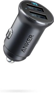 Anker Dual Port USB Car Charger 24W, Black