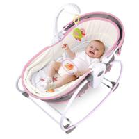 Teknum 6 - In - 1 Cozy Rocker Bassinet With Wheels Awning & Mosquito Net - Pink TK_5in1RK_PI