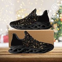 Men's Sneakers Casual Shoes Print Shoes 3D Print Plus Size Flyknit Shoes Running Walking Sporty Casual Outdoor New Year Daily Cloth Breathable Comfortable Slip Resistant Black Summer Winter Lightinthebox - thumbnail