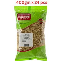 Natures Choice Coriander Whole - 400 gm Pack Of 24 (UAE Delivery Only)