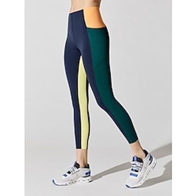Women's Yoga Pants Patchwork Cropped Leggings Bottoms Tummy Control Butt Lift Quick Dry Color Block Dark Navy Yoga Fitness Gym Workout Sports Activewear Stretchy Skinny Athletic Athleisure Lightinthebox Women's Yoga Pants Patchwork Cropped Leggings Bottoms Tummy Control Butt Lift Quick Dry Color Block Dark Navy Yoga Fitness Gym Workout Sports Activewear Stretchy Skinny Athletic Athleisure Lightinthebox