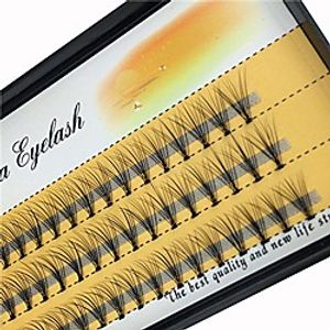 scala 10 root 60pcs black handmade false eyelashes natural long individual eyelashes extension fake lashes makeup beauty cosmetic (8mm) miniinthebox