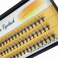 scala 10 root 60pcs black handmade false eyelashes natural long individual eyelashes extension fake lashes makeup beauty cosmetic (8mm) miniinthebox - thumbnail