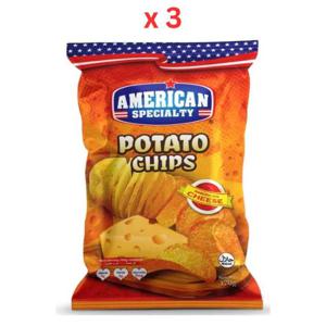 American Specialty Potato Chips - American Cheese 170g Pack Of 3