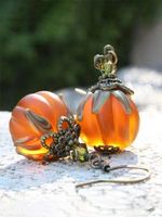 Halloween Hollow Out Party Metal Resin Dangle Earrings