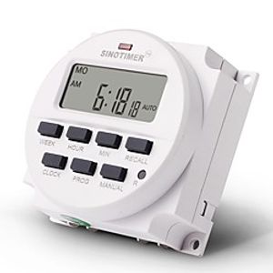 TM618H Stopwatch DC 12V Volt Voltage Output Digital 7 Days Weekly Programmable Timer Switch Time Relay Control Lightinthebox