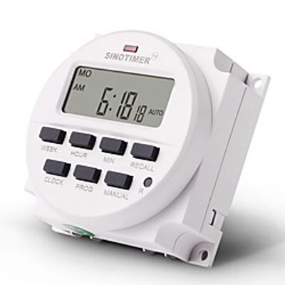 TM618H Stopwatch DC 12V Volt Voltage Output Digital 7 Days Weekly Programmable Timer Switch Time Relay Control Lightinthebox