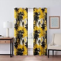 Blackout Curtain Palm Tree Curtain Drapes For Living Room Bedroom Kitchen Window Treatments Thermal Insulated Room Darkening Lightinthebox