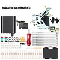 Beginner Tattoo Machine Kit Gun Power Supply Premium Inks Needles Grip Box Set Lightinthebox