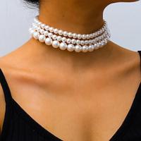 Layered Necklace Pearl Women's Elegant Fashion Layered Cute Circle Necklace For Wedding Party Prom Lightinthebox