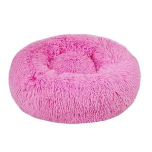 Coco Kindi Soft Plush Round Bed For Dog & Cat Pink 60Cm