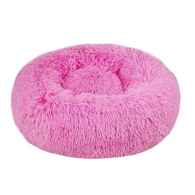 Coco Kindi Soft Plush Round Bed For Dog & Cat Pink 60Cm