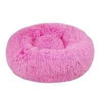 Coco Kindi Soft Plush Round Bed For Dog & Cat Pink 60Cm
