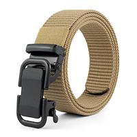 Men's Belt Nylon Belt Outdoor Belt Waist Belt Black Navy Blue Nylon Adjustable Heavy-Duty Plain Outdoor Daily Lightinthebox