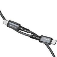 Acefast Charging data cable C1-03 for USB-C to USB-C 60W, Black