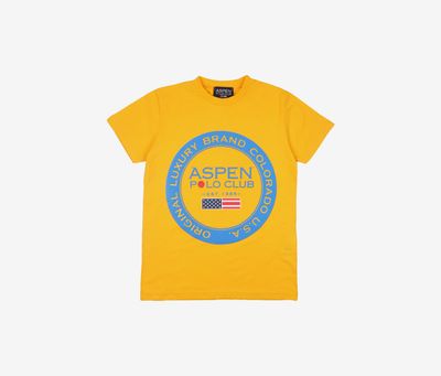 Kid Boys Graphic Print T-shirt Yellow Kid Boys Graphic Print T-shirt Yellow