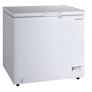 Sharp 320 Liters Large Free Standing Chest Freezer with Built in condenser, White,1 Year Brand warranty - SCFK320XWH3