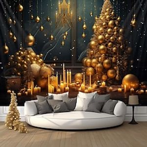 Christmas Tree Hanging Tapestry Wall Art Large Xmas Tapestry Mural Decor Photograph Backdrop Blanket Curtain Home Bedroom Living Room Decoration Lightinthebox
