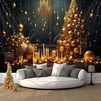 Christmas Tree Hanging Tapestry Wall Art Large Xmas Tapestry Mural Decor Photograph Backdrop Blanket Curtain Home Bedroom Living Room Decoration Lightinthebox - thumbnail