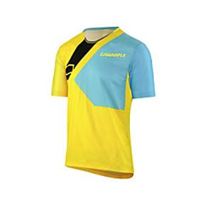 CAWANFLY Men's Short Sleeve Cycling Jersey Summer BlueYellow Bike Top Mountain Bike MTB Road Bike Cycling Quick Dry Sports Clothing Apparel  Micro-elastic Lightinthebox