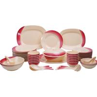 Royalford Ribble Designed Melamine Dinner Set, 64 Pcs - RF8102