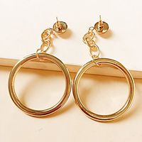 Women's Stud Earrings Drop Earrings Hoop Earrings Geometrical Holiday Fashion Wedding Stylish Luxury Punk Trendy Earrings Jewelry Gold For Christmas Wedding Halloween Gift Date 1 Pair miniinthebox - thumbnail