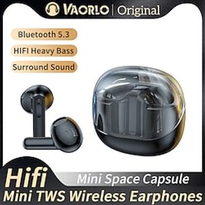 Mini Space Capsule TWS Wireless Earphones Bluetooth 5.3 Hifi Stereo Surround Heavy Bass Headphone Sport Game Transparent Headset miniinthebox