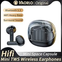 Mini Space Capsule TWS Wireless Earphones Bluetooth 5.3 Hifi Stereo Surround Heavy Bass Headphone Sport Game Transparent Headset miniinthebox - thumbnail
