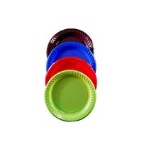 Hotpack Round Colored Plastic Plate 10", 500 Pieces