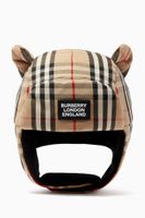Logo Appliqué Vintage Check Cotton Hat - thumbnail