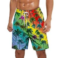 Men's Swim Trunks Swim Shorts Quick Dry Board Shorts Bathing Suit with Pockets Drawstring Swimming Surfing Beach Water Sports Tropical Printed Spring Summer Lightinthebox - thumbnail