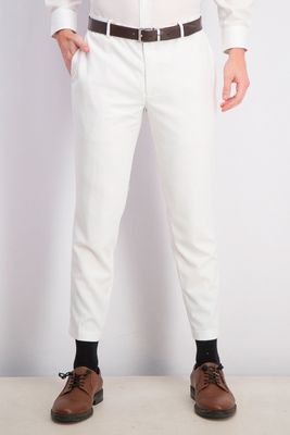 Mens Tapered-Fit Stretch Solid Suit Pants White Pure Mens Tapered-Fit Stretch Solid Suit Pants White Pure