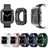 Cases For Apple iWatch Apple Watch Series 7 Silicone Screen Protector Smart Watch Case Compatibility 41mm 45mm miniinthebox - thumbnail