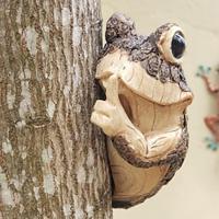 Tree Sculpture Adorable Frog Tree peeker Yard Decoration Garden peeker Tree Hugger Outdoor Statues Sloth Hug Decorations Garden Lightinthebox