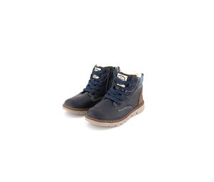 Boys High Cut Lace Up Shoes  Navy