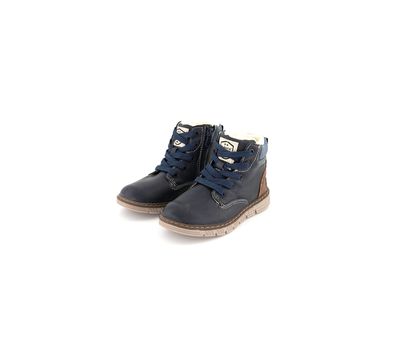 Boys High Cut Lace Up Shoes  Navy