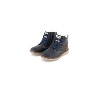 Boys High Cut Lace Up Shoes  Navy - thumbnail
