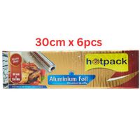 Hotpack Aluminium Foil Gold Packaging 30cmx150m 6 Rolls - AF30150G