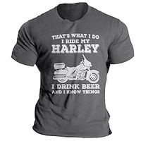 That's What I Do I Ride My Harley Motorcycle Tee Men's Graphic Cotton T Shirt Sports Classic Shirt Short Sleeve Comfortable Tee Street Holiday Summer Fashion Designer Lightinthebox That's What I Do I Ride My Harley Motorcycle Tee Men's Graphic Cotton T Shirt Sports Classic Shirt Short Sleeve Comfortable Tee Street Holiday Summer Fashion Designer Lightinthebox