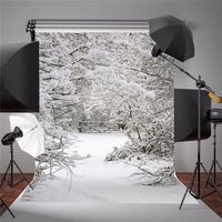 3X5FT Winter Snow Vinyl Studio Backdrop Photography Prop Photo Background