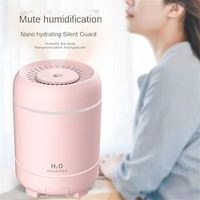 300ml Air Humidifier Mini Fogger Led Night Light USB Fan Essential Oil Diffuser Mobile phone holder Lightinthebox - thumbnail