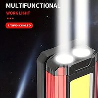 1pc Multifunctional Folding Rechargeable Work Light, Emergency Light with Magnet, 180 Degrees Adjusted Stand, 360 degrees Rotating LED Flashlight Lightinthebox - thumbnail