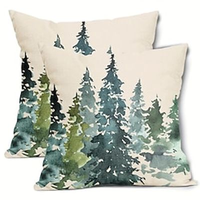 1PC Tree Double Side Pillow Cover Soft Decorative Square Cushion Case Pillowcase for Bedroom Livingroom Sofa Couch Chair Lightinthebox